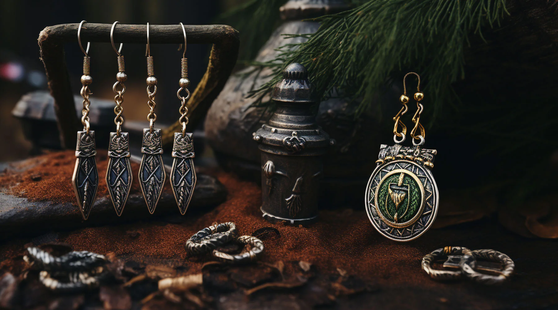 Men's Norse Earrings